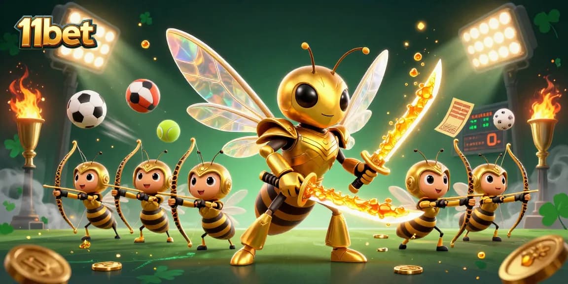 Experience thrilling bets and rewards with 11bet's dynamic gaming atmosphere featuring vibrant sports elements.