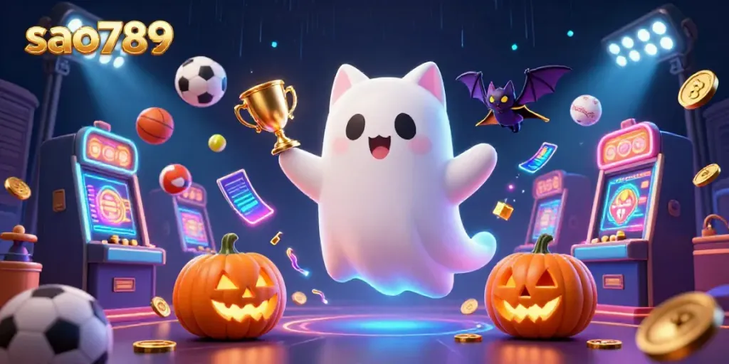 Catch thrilling gameplay with sao789 at a haunted casino filled with ghostly fun.