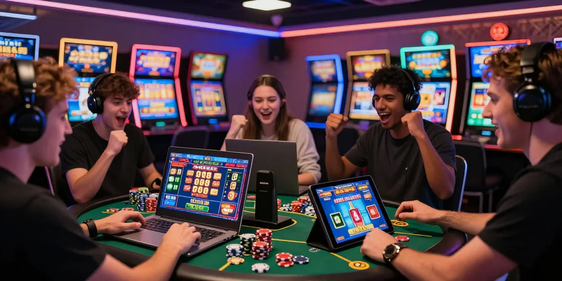 rokok88 players enjoying thrilling online slot games in an engaging gaming atmosphere.