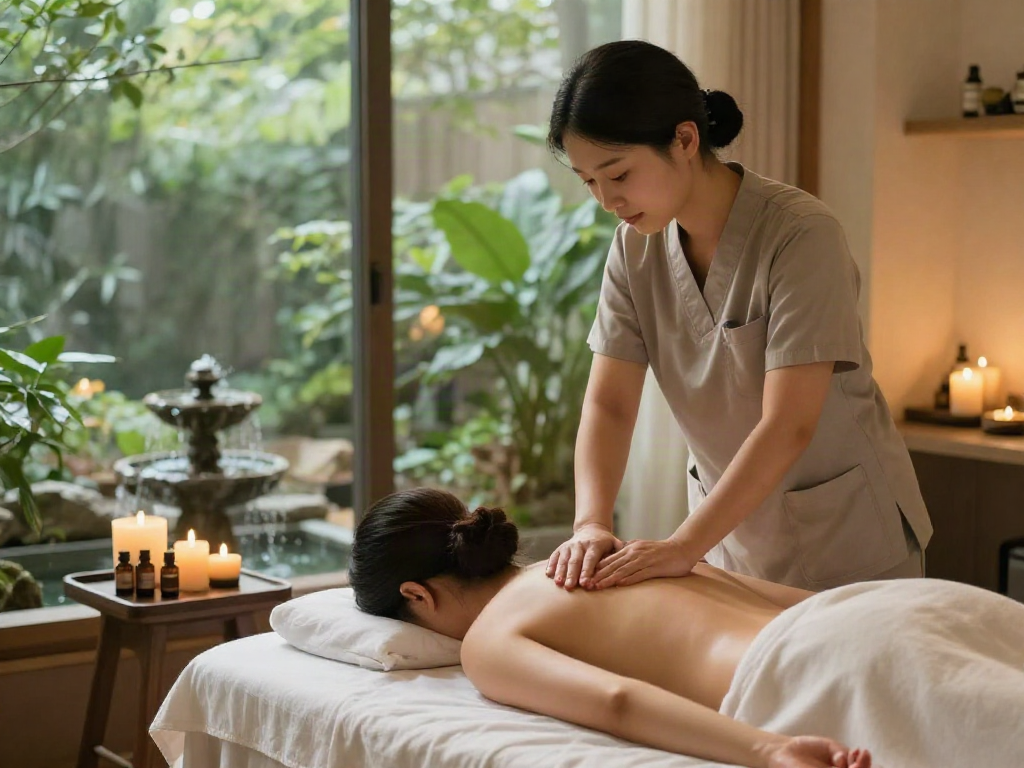 남양주출장안마 relaxing massage therapy at a tranquil spa.