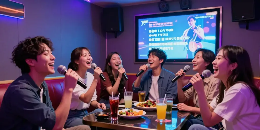 강남 달토에서 친구들과 즐거운 노래방 시간