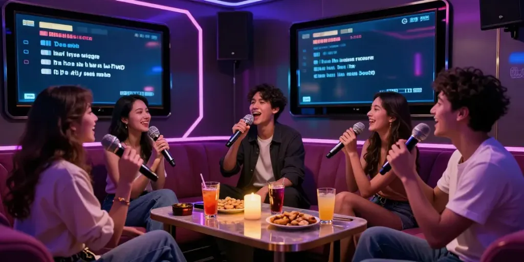 강남 달토에서 친구들과 함께 즐거운 노래방 시간