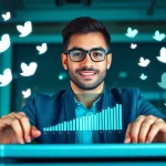 instagram フォロワー 購入で成功したマーケティングのビジョンを示すシーン