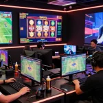 Exciting online gaming experience at https://xx88.se.net/ with enthusiastic gamers interacting in a vibrant live stream setting.