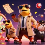 Experience thrilling games at Website Sunwin with vibrant lottery elements and raptors in a VIP casino.