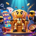 Experience FUN88 with vibrant slot games and thrilling characters in a dynamic casino scene.