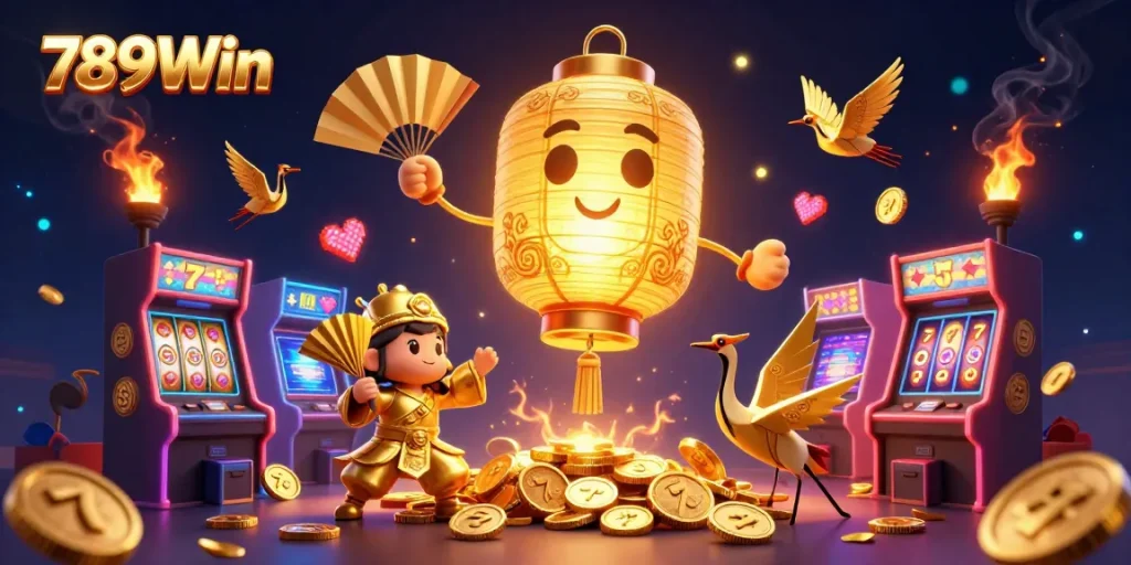 Experience gaming excitement at 789Win with lively 3D casino visuals and engaging game elements.